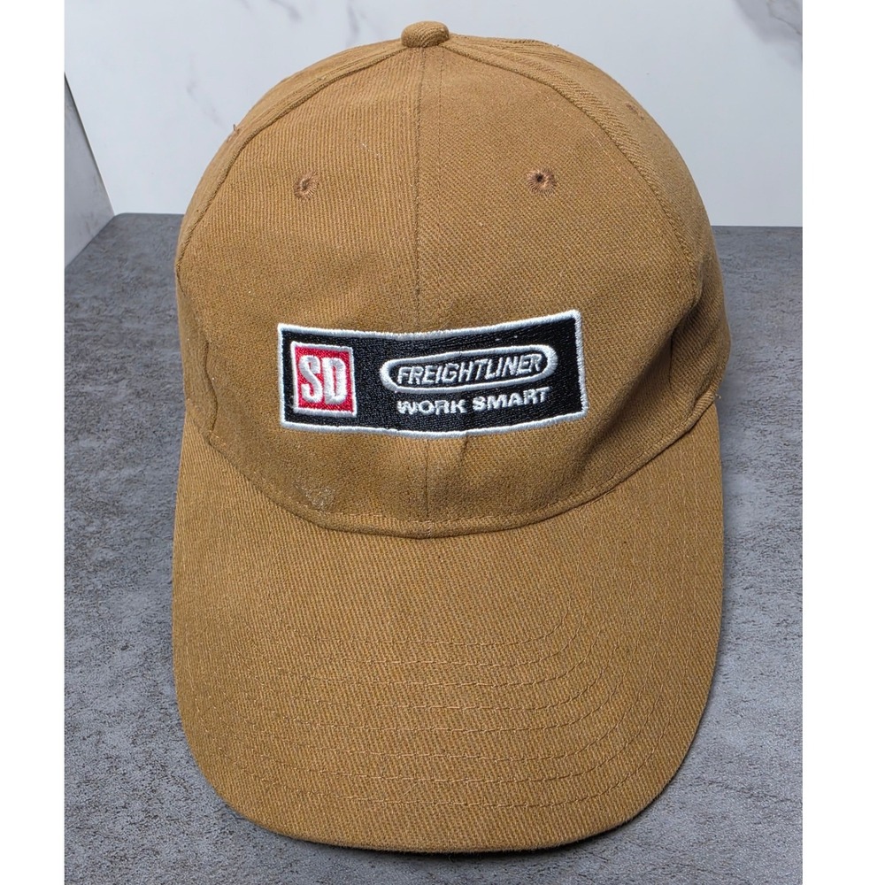 Freightliner Work Smart Brown Adjustable Baseball Cap‎ Head Start KC Caps Hat